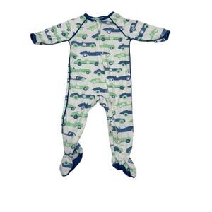 Sweet Bamboo Cars Print Footed Sleeper